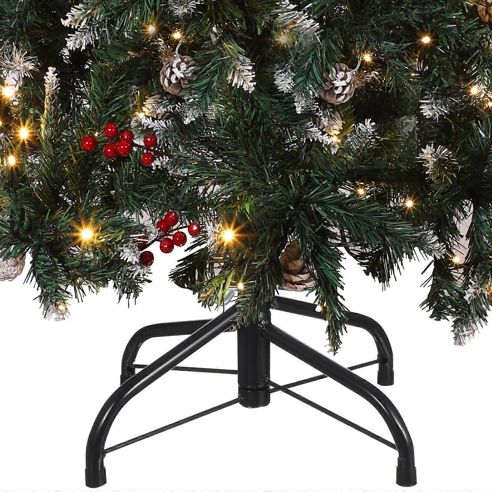 Christmas Tree Stands Iron Material Holder For Families And Homeowners With 1.9cm Pipe Diameter 1Pack
