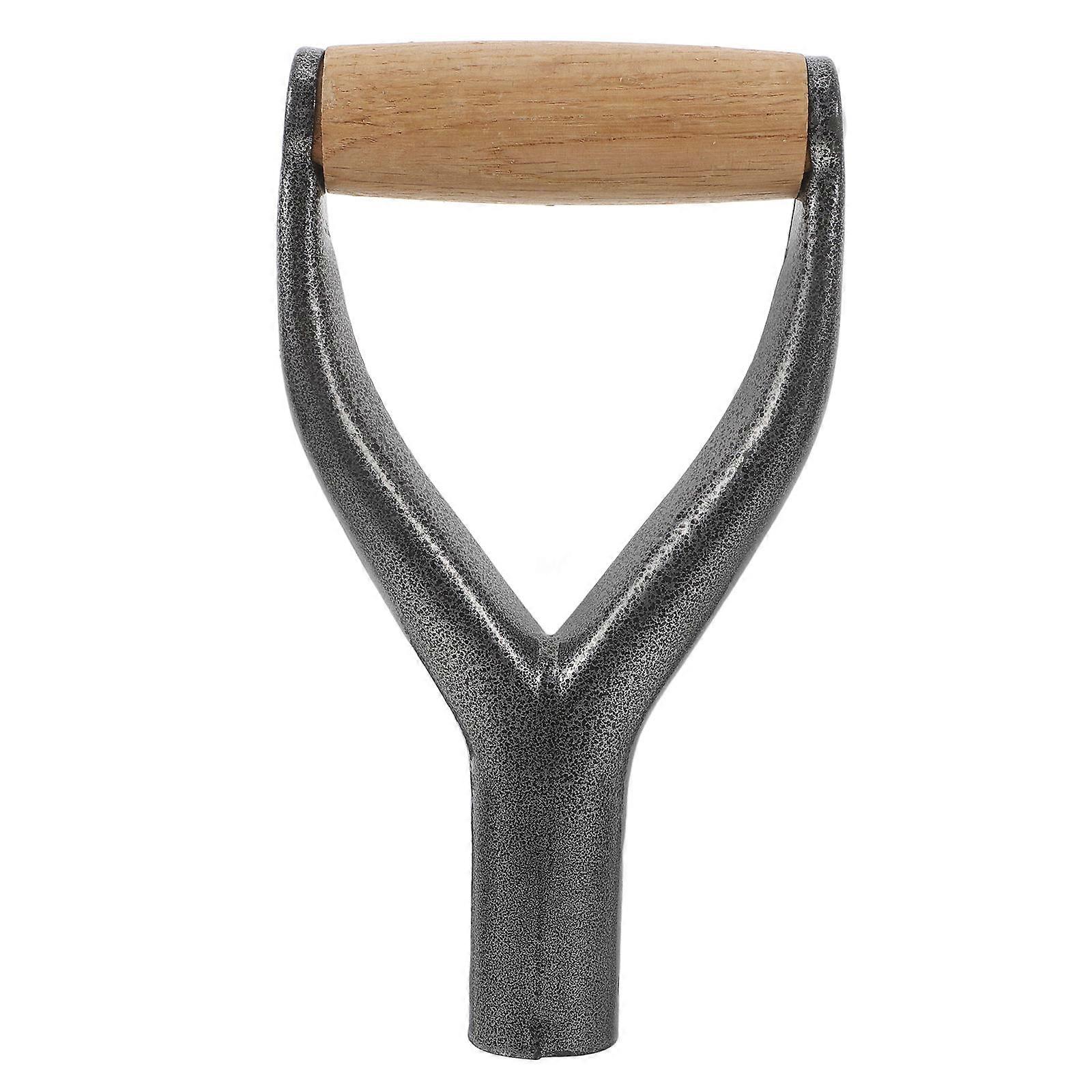 D Grips Handle Replacement Reusable Y Shaped Iron Handle for Garden Tools – Comfortable Installation, Smooth Surface for Digging and Raking