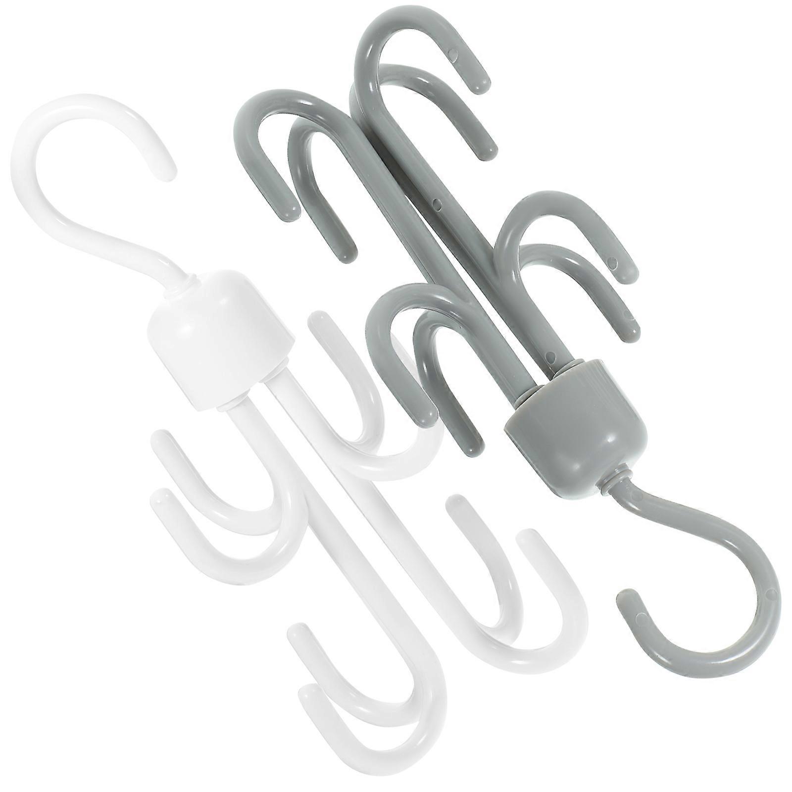 Belt Hanger Organizers with Practical Hooks for Home Use Made of PP Assorted Color 2pcs