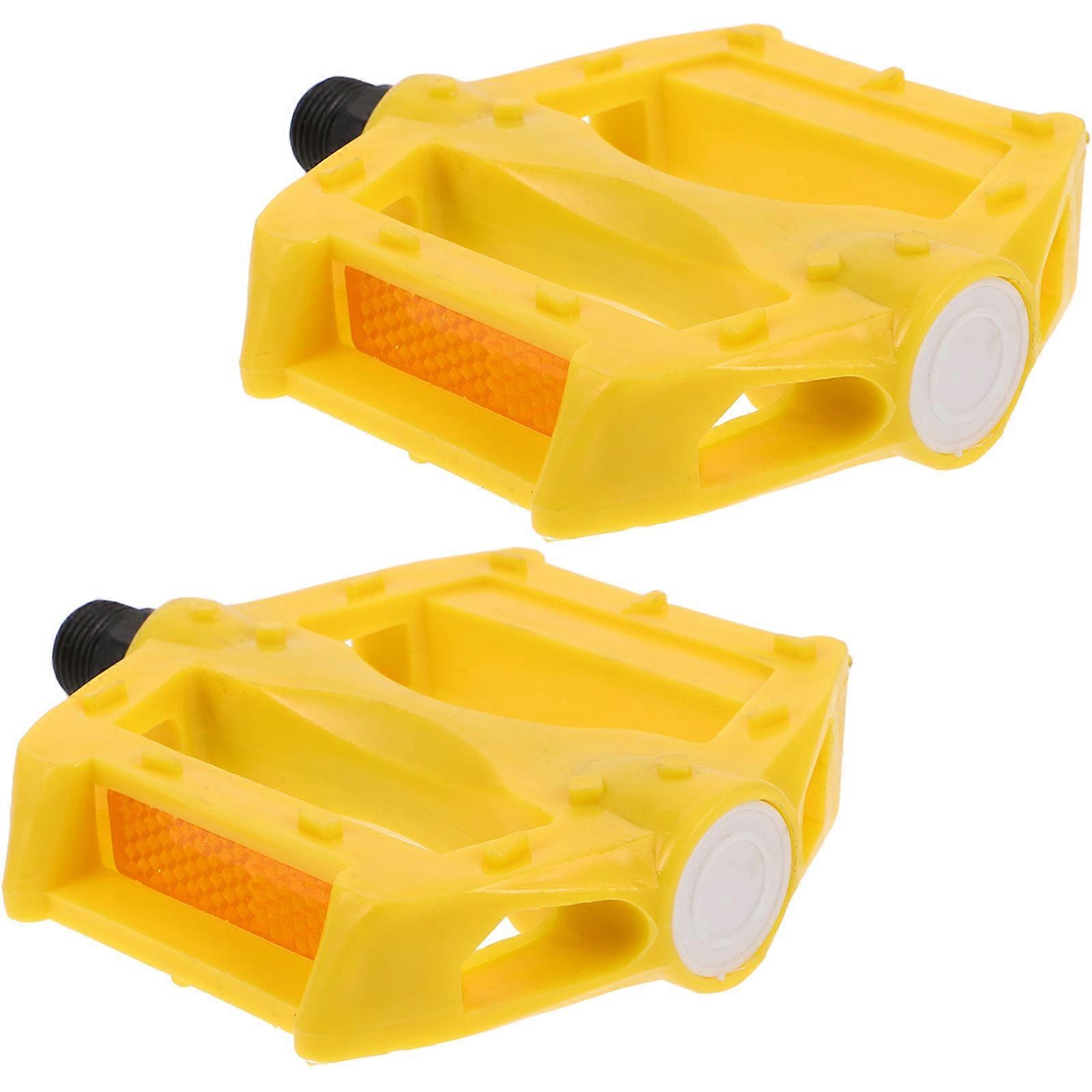 Bike Pedals with Slip Grooves for Enhanced Comfort and Control – Quick Release Flat Pedal for Children's Bicycle and Tricycle Replacement, Promotes