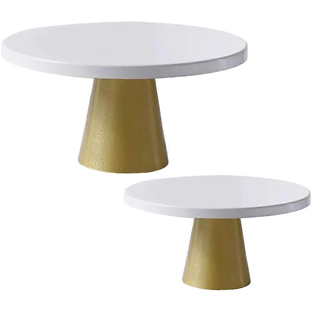 2pcs Footed Cake Stand Round Dessert Stand Cake Stand for Dessert Table Dessert Display Stand