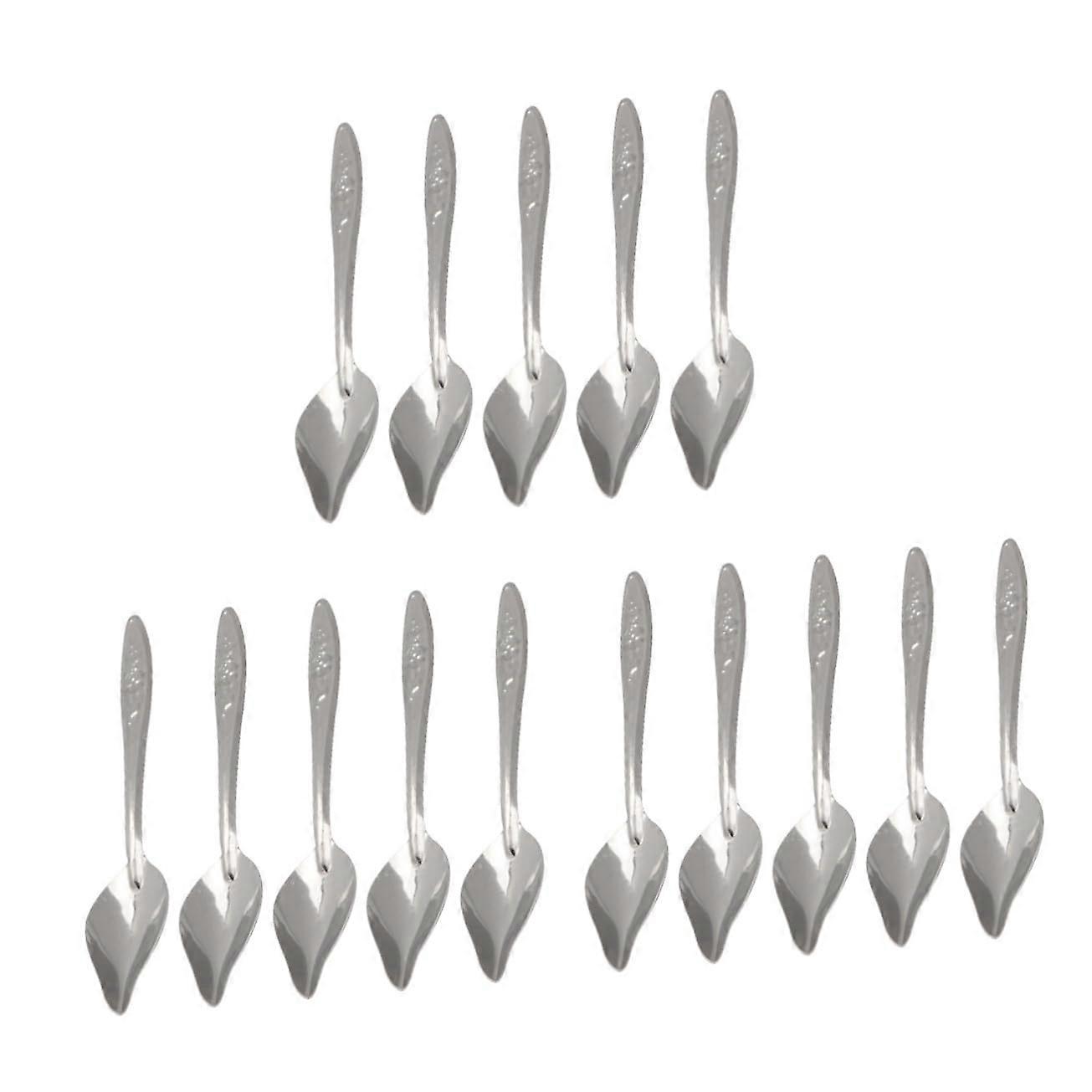 Parrot Feeding Spoons Set of 15 with Case for Cockatiel Bird Food Serving in Cages