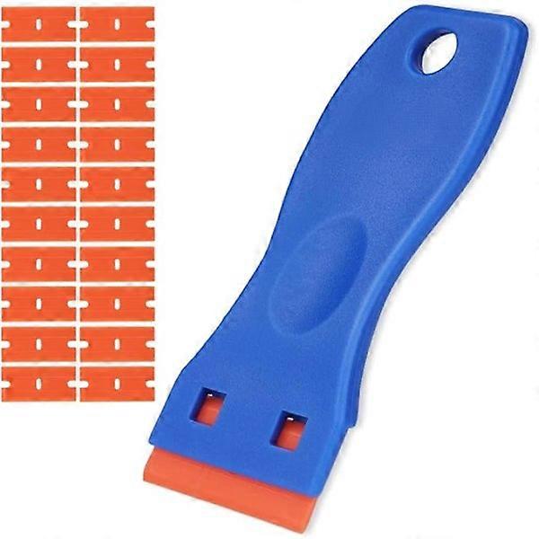 Scraper, glass scraper with 20 replacement blades, ceramic hob scraper.