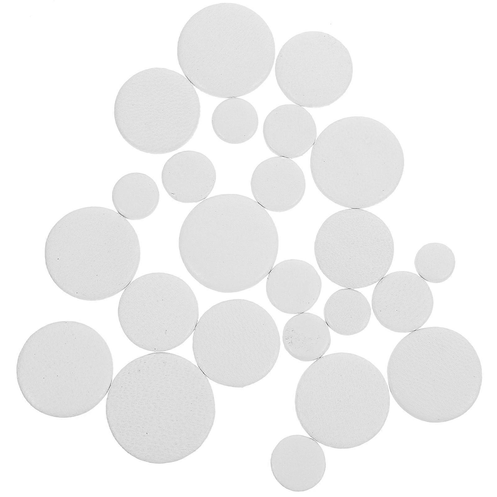 24pcs White Bassoon Pads for Woodwind Instruments Replacement Sound Gaskets for Bassoon Maintenance and Repair