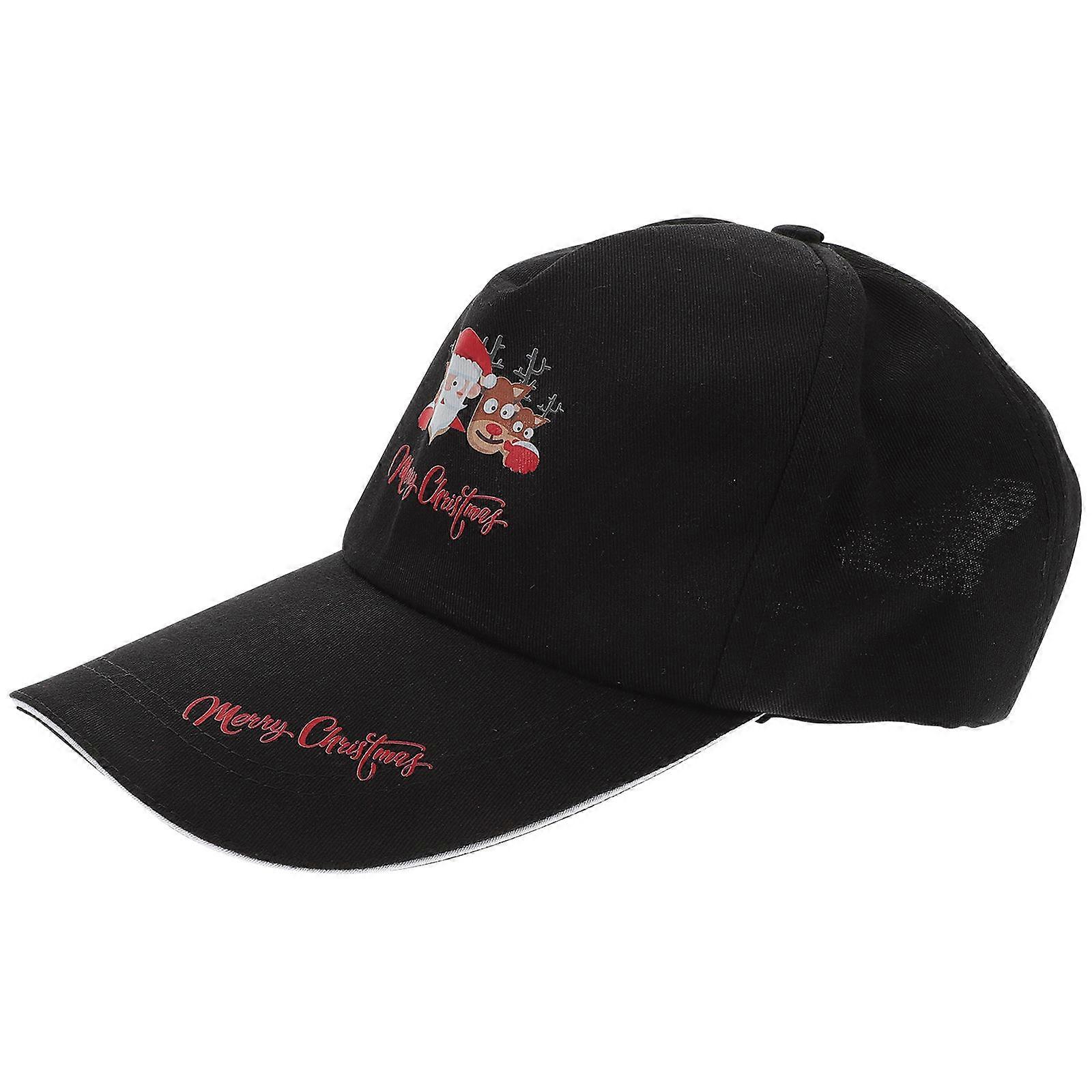 Θεματικό καπέλο μπέιζμπολ Άγιου Βασίλη διακοπών για αγόρια και κορίτσια στα μαύρα ιδανικό για καθημερινή φθορά και υπαίθρια διασκέδαση 1Pack