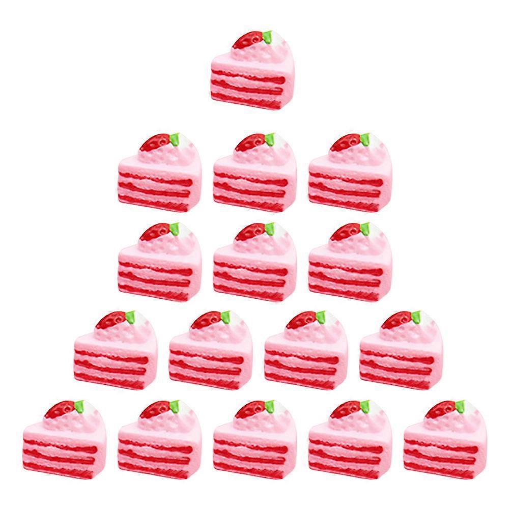 DIY Resin Cake Phone Accessories for Clothing and Headdress in Assorted Colors 16Pcs