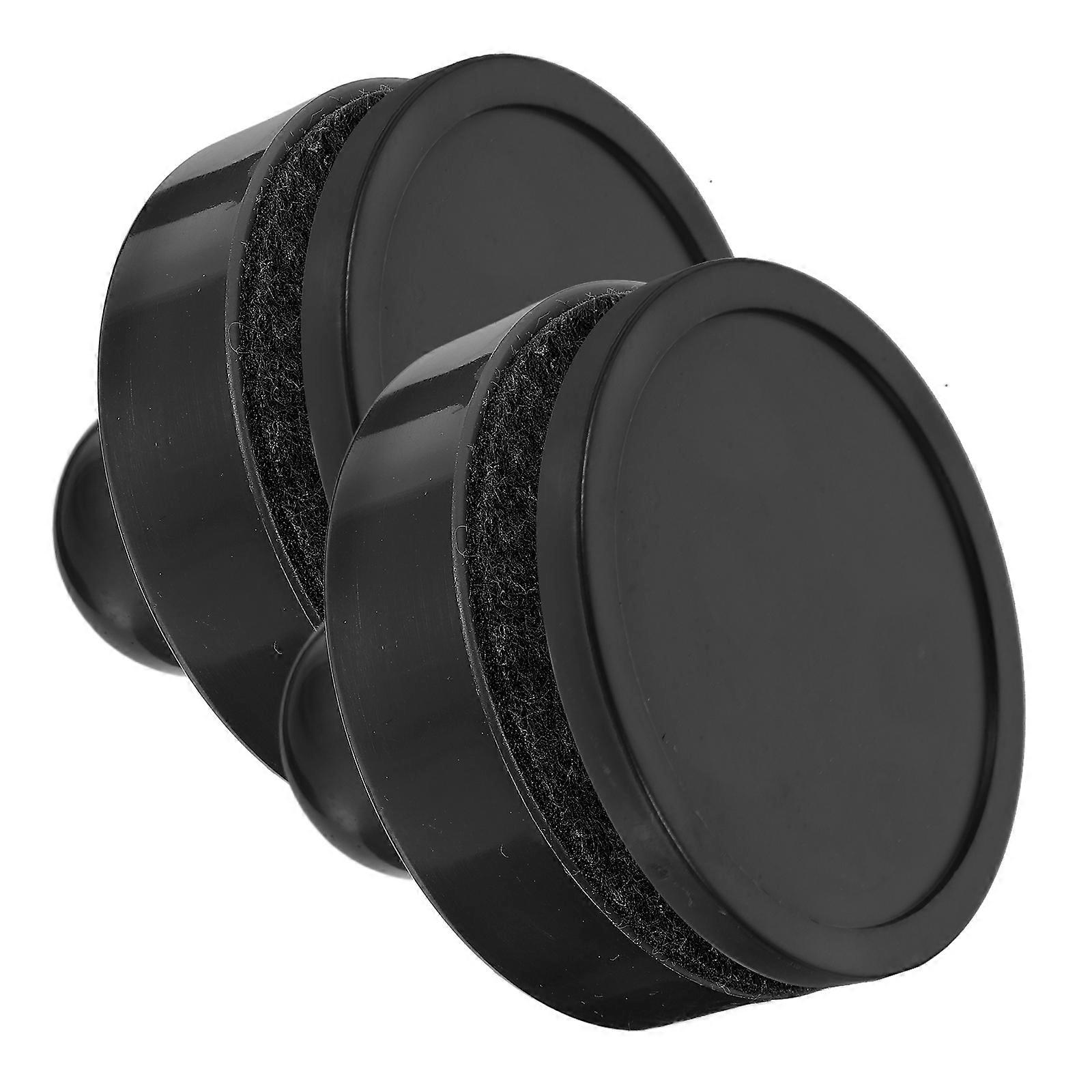 Durable ABS Plastic Ice Hockey Pucks and Paddles for Party Black Color Small Lightweight Set