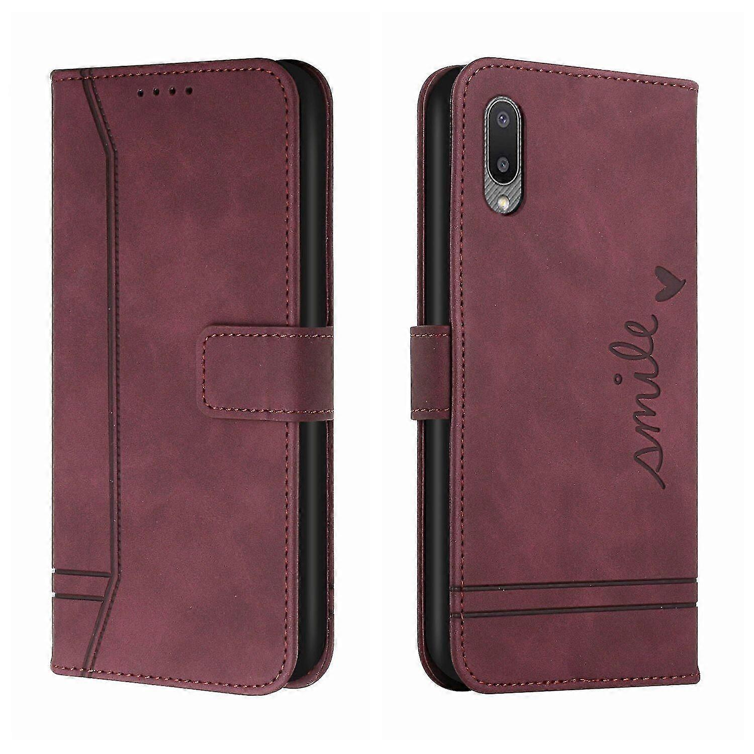 Leather Magnetic Closure Case with Flip Wallet Stand Function Cover for