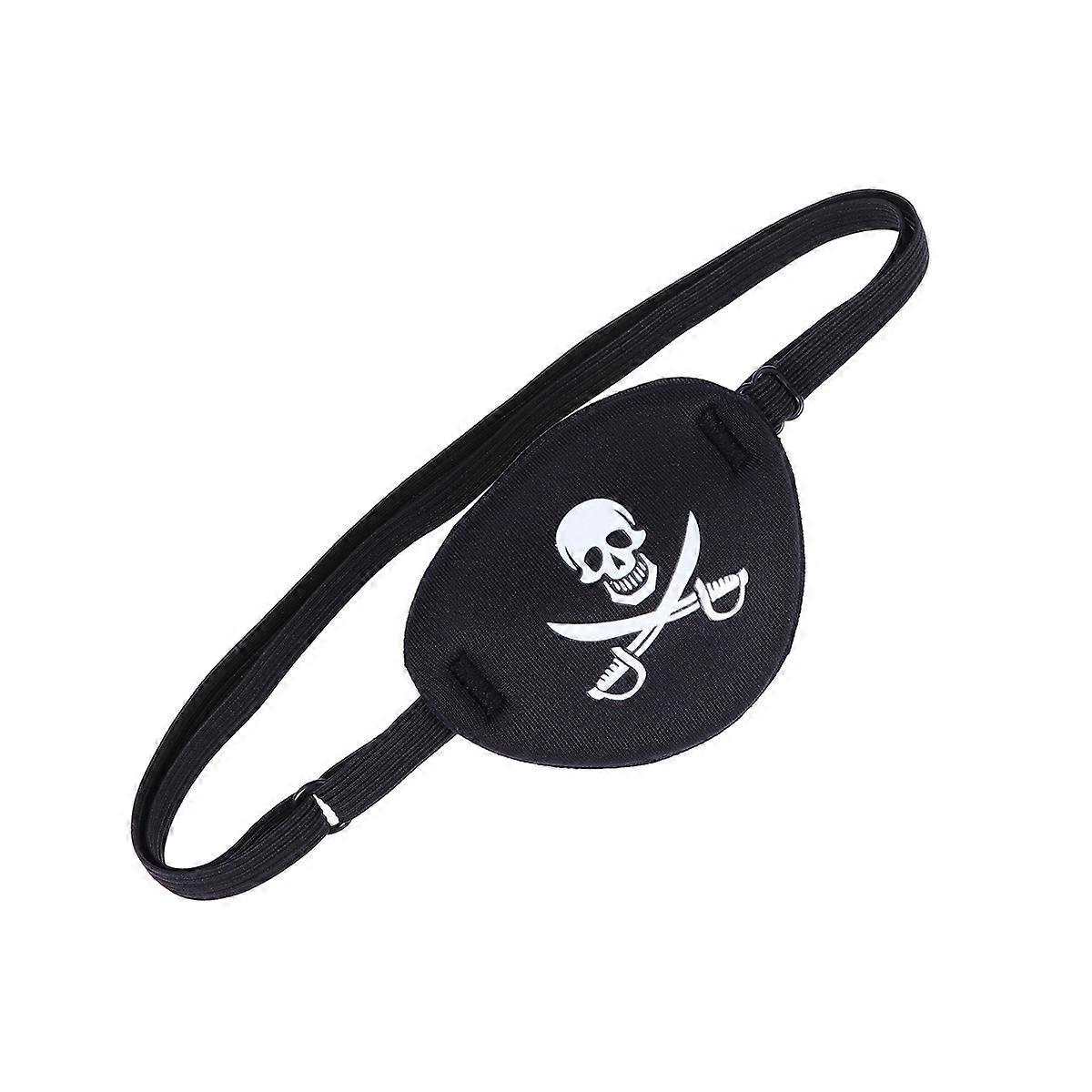 Halloween Party Accessory Skull Eye Patch For Kids And Adults In Black Color To Treat Lazy Eye 1Pack