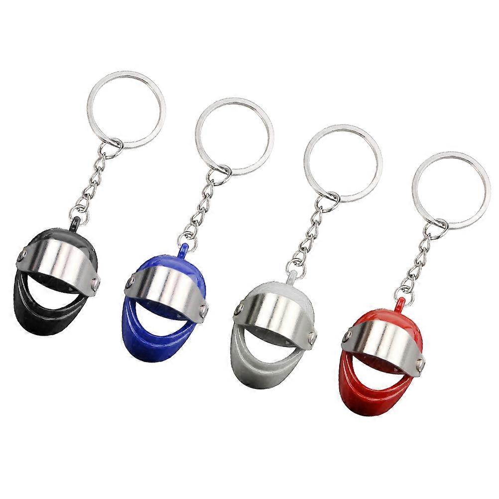 Shaped Key Rings Made of Alloy Perfect for Hanging Keys Great Assorted Color 4pcs