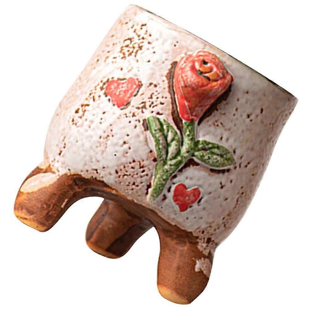 Vintage Indoor Ceramic Planter Pot for Creative Flower Arrangements