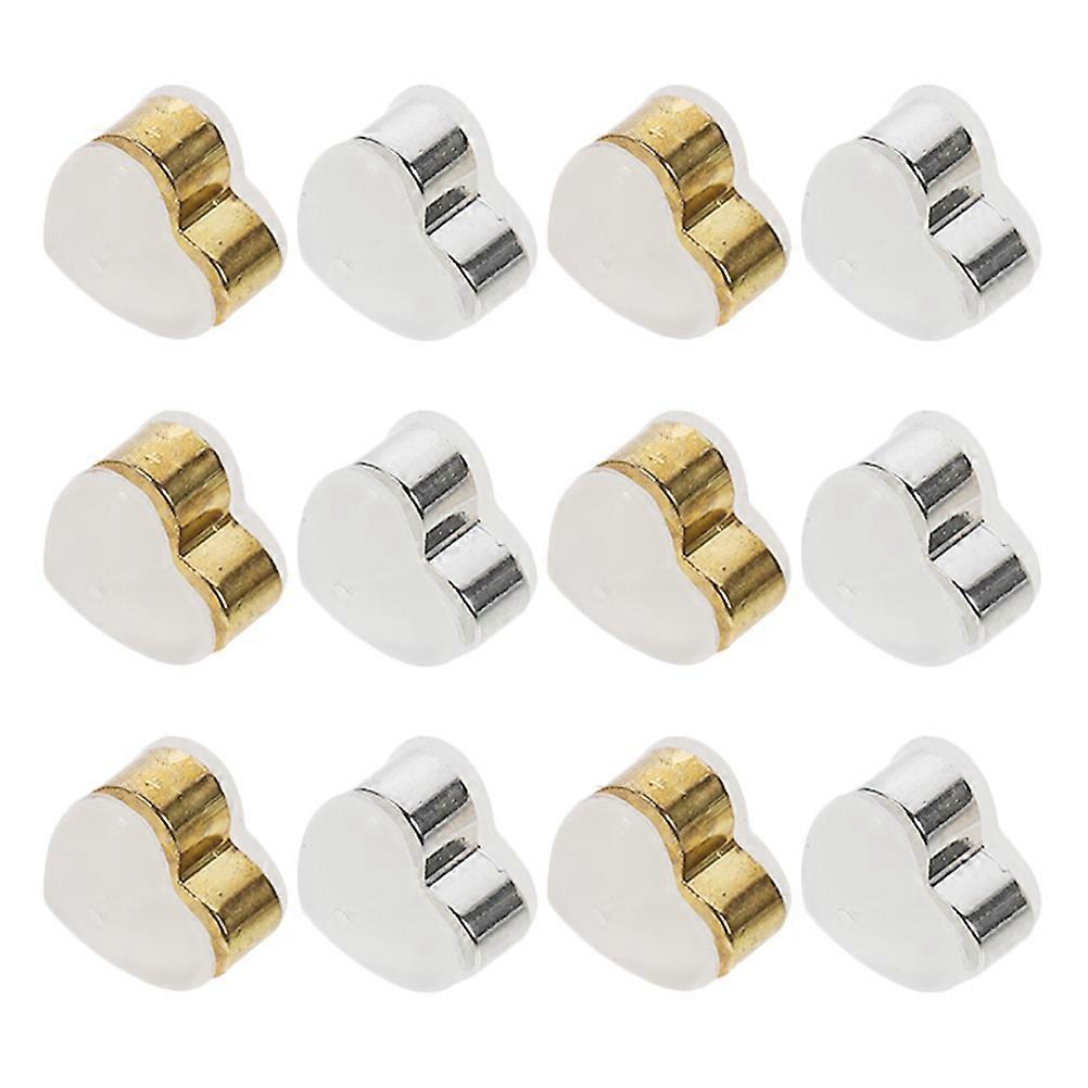 Silicone Earring Backs for Studs Safe and Comfortable Assorted Color Fits Most Pierced Earrings 12 Pcs