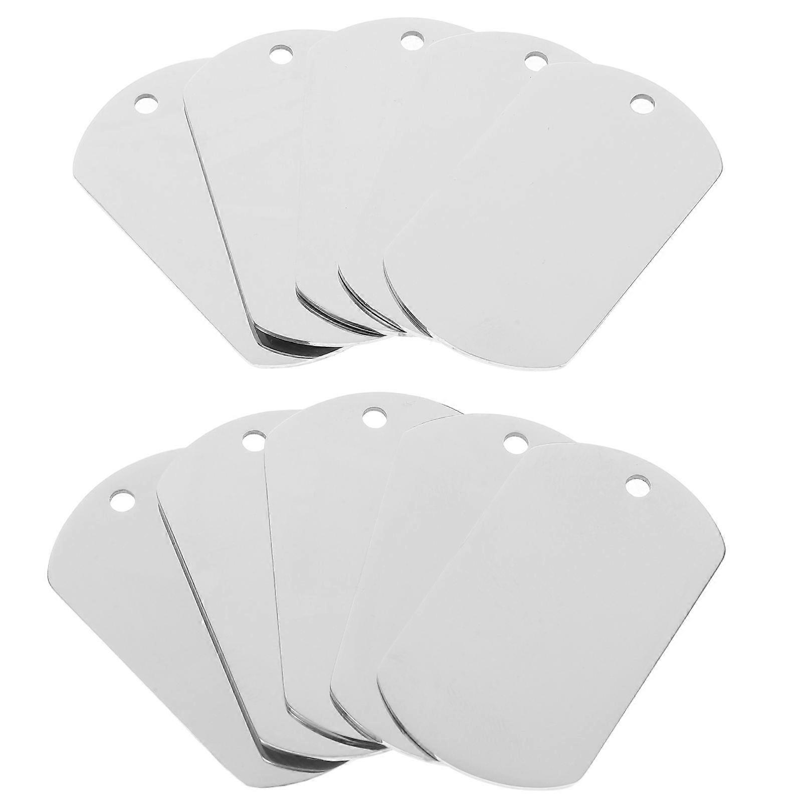 a polished and professional product description based on your input:

 

**10pcs Stainless Steel Blank Dog Tags – Durable DIY Engraving Pet ID Tags