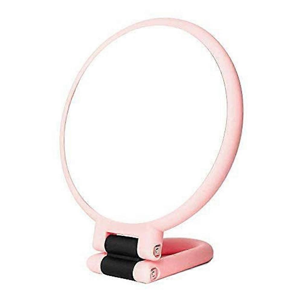 Portable 5X Magnifying Mirror Folding Double Sided Handheld Makeup Mirror for Skincare Oral Inspecti