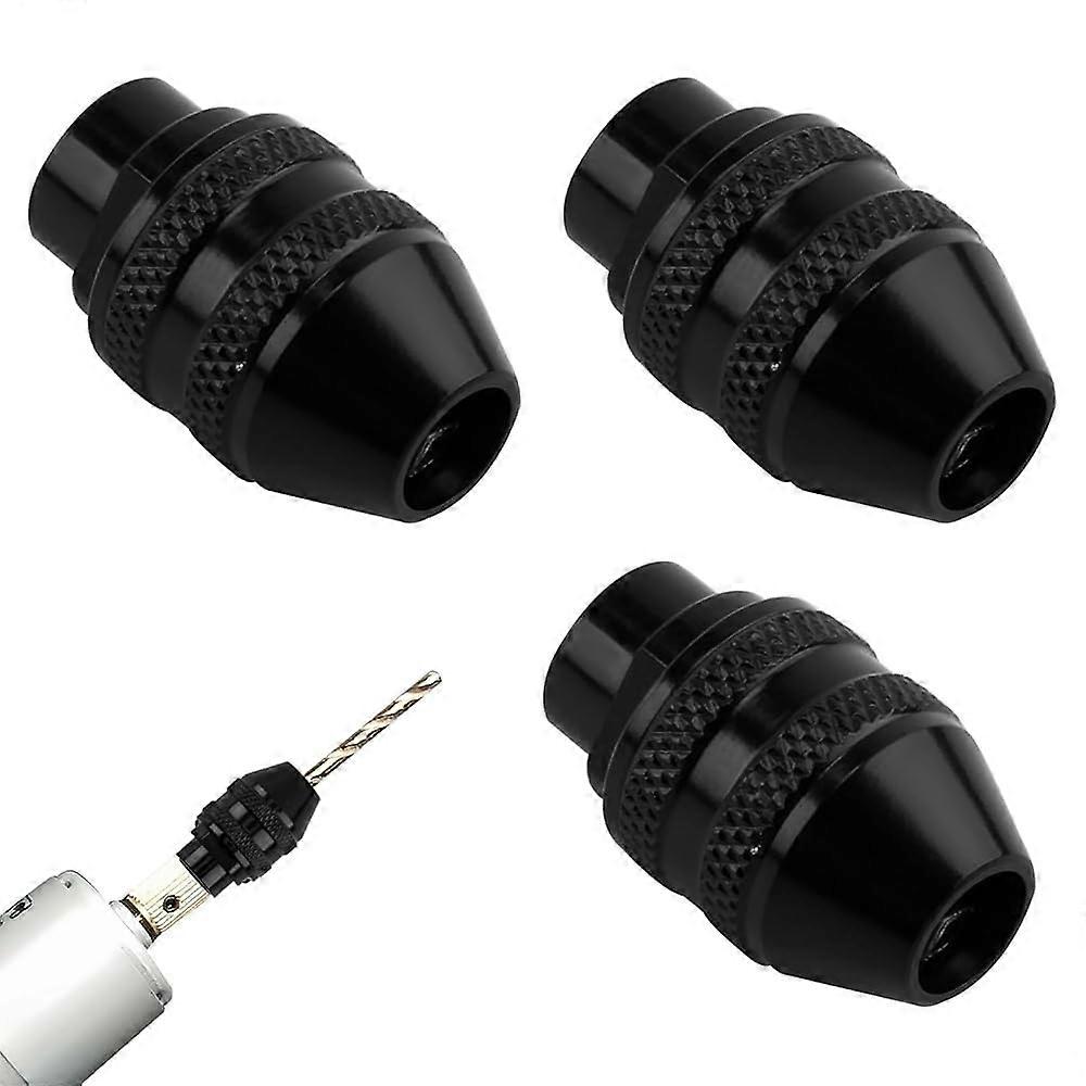Pack of 3 keyless drill chucks for Dremel 4000, 3000, 8200