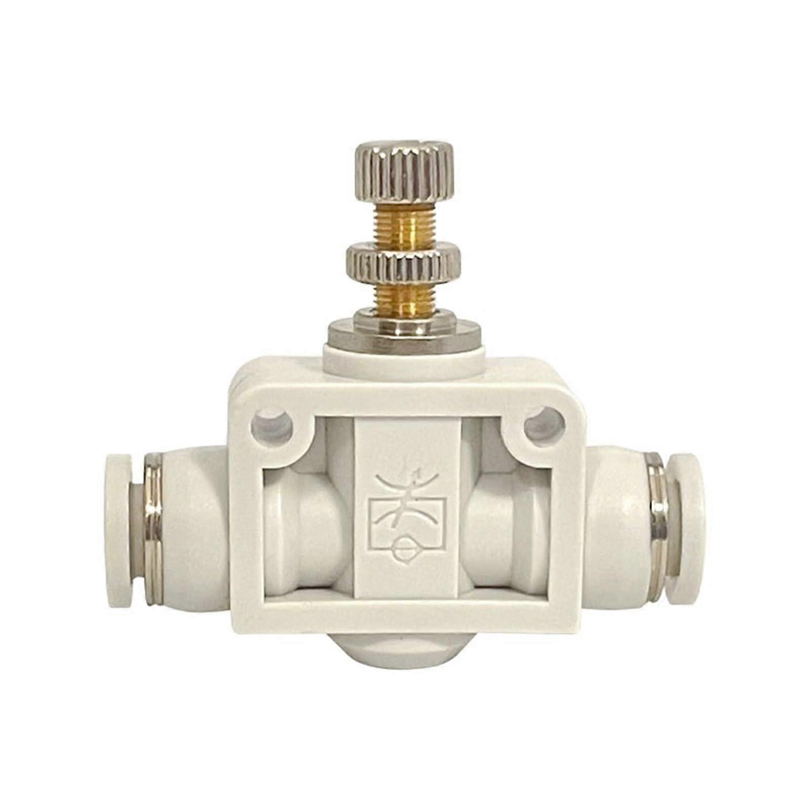 100PCS Pneumatic Pipe Throttle Valve Trachea White Fittings Restrictor LSA06/08/10 White Pressure Regulating Valve (Color : LSA6 (100PCS)) Ref: 7826