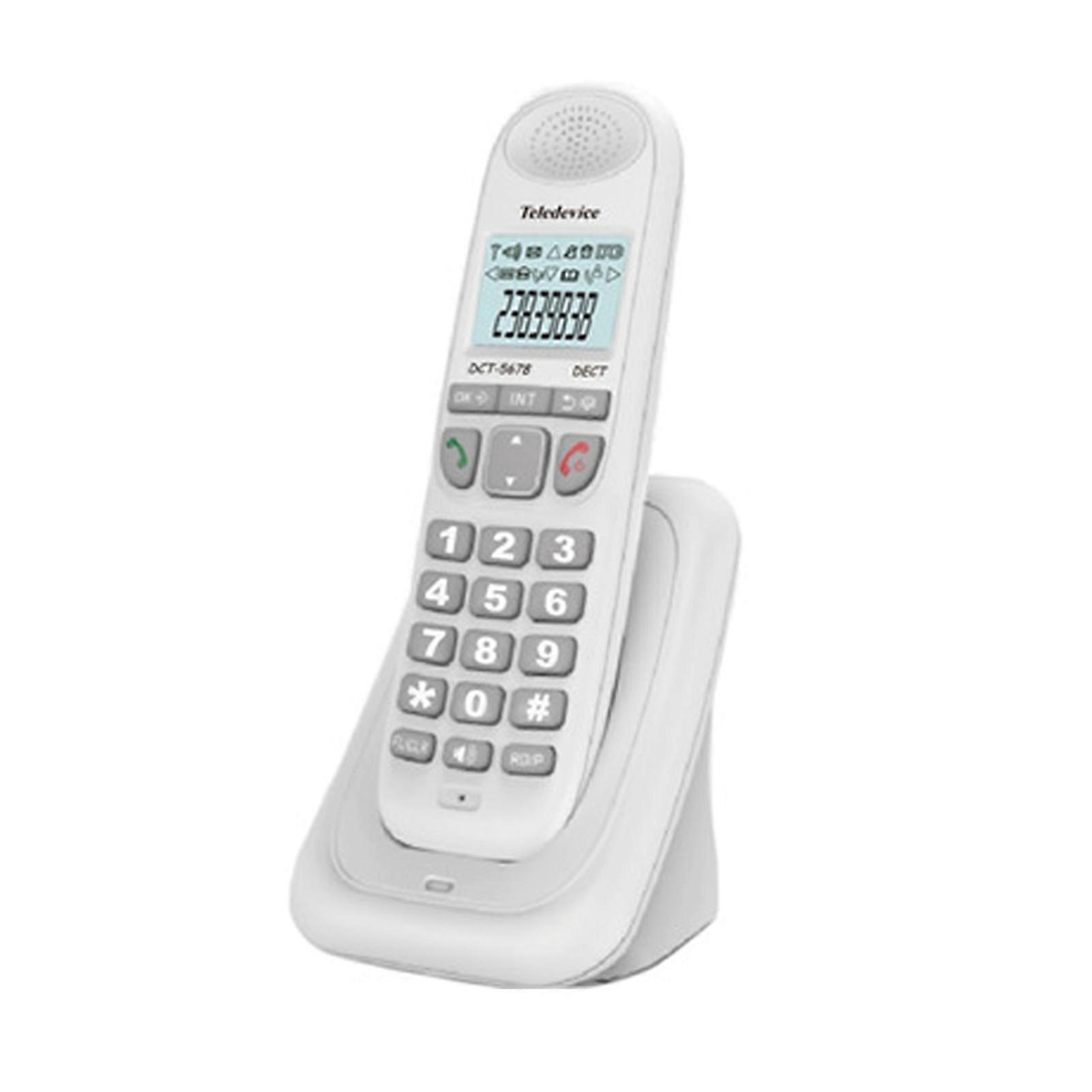 Cordless Phone with Caller Number/Caller Waiting Backlight LCD 3 Line Screen Display, Support 16 Languages for Office Home Conference