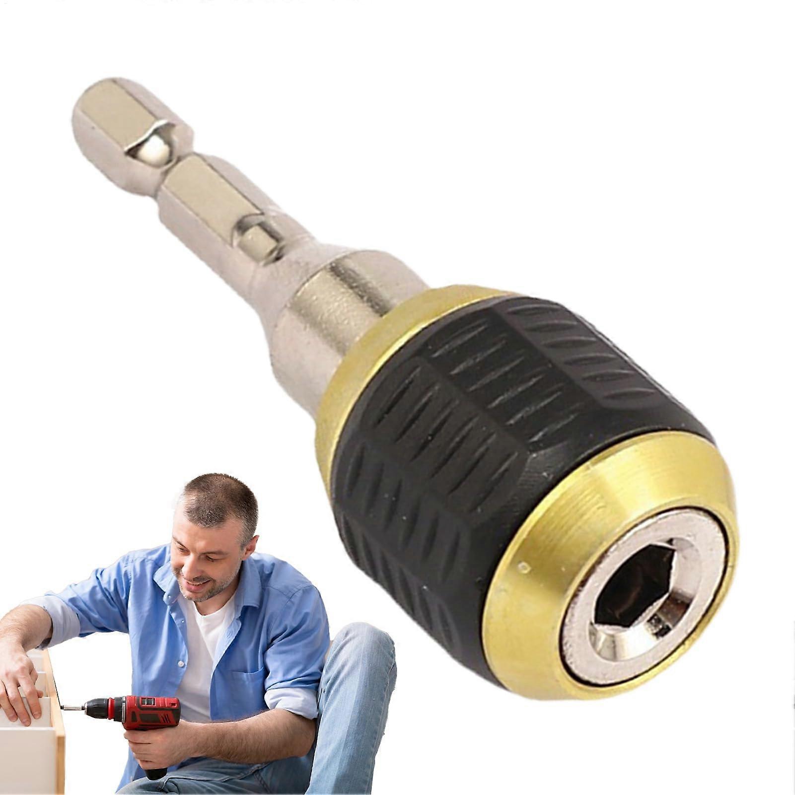 Bit Extender for Drill - Hexagonal Quick Release Self-Locking Extension Rod 60mm for Electric Drill Screwdriver Compatibility