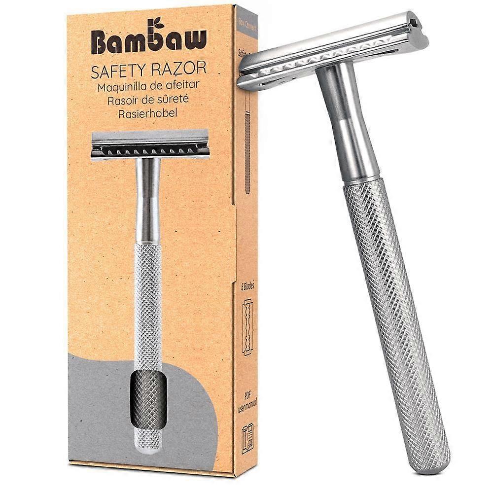 Bambaw Metal safety razor Silver - 4 Pack