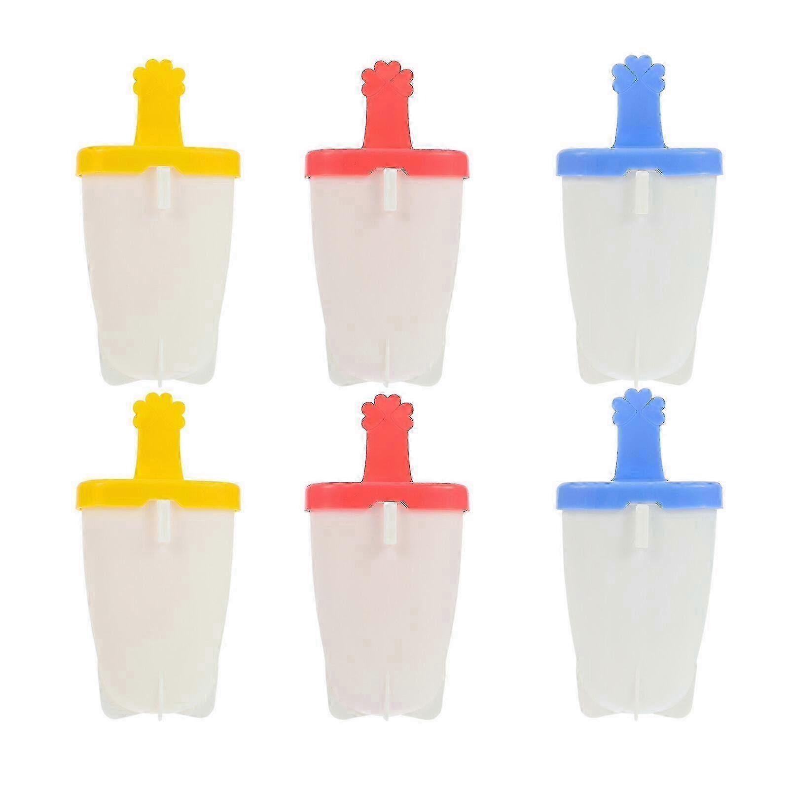 6-dielne silikónové formy na nanuky s podnosom na ľad na domácu čokoládu a mrazničky