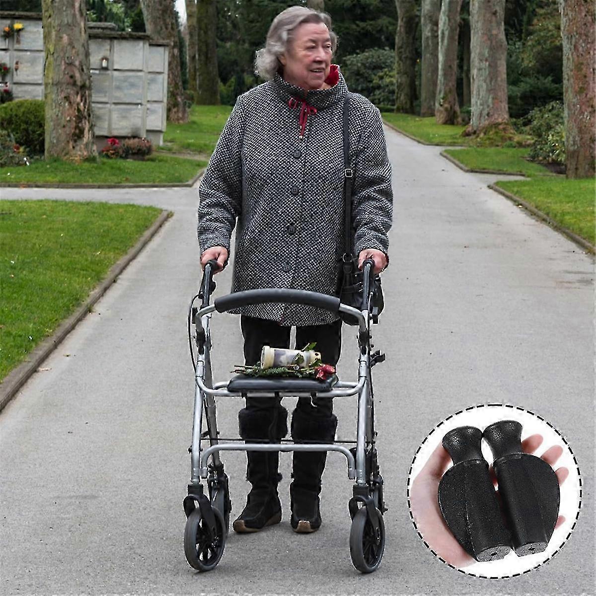 2 Stück universeller rutschfester Handgriff für Rollator Walker Ersatzteile