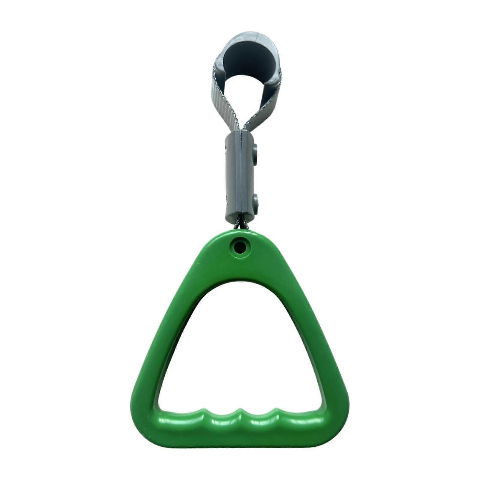 Triangle Handle Ring for Automotive Grab Handle and Bus Grip Safety Ergonomic Support Assembly Triangular Grab Ring for Bus Car Subway Hand, Green