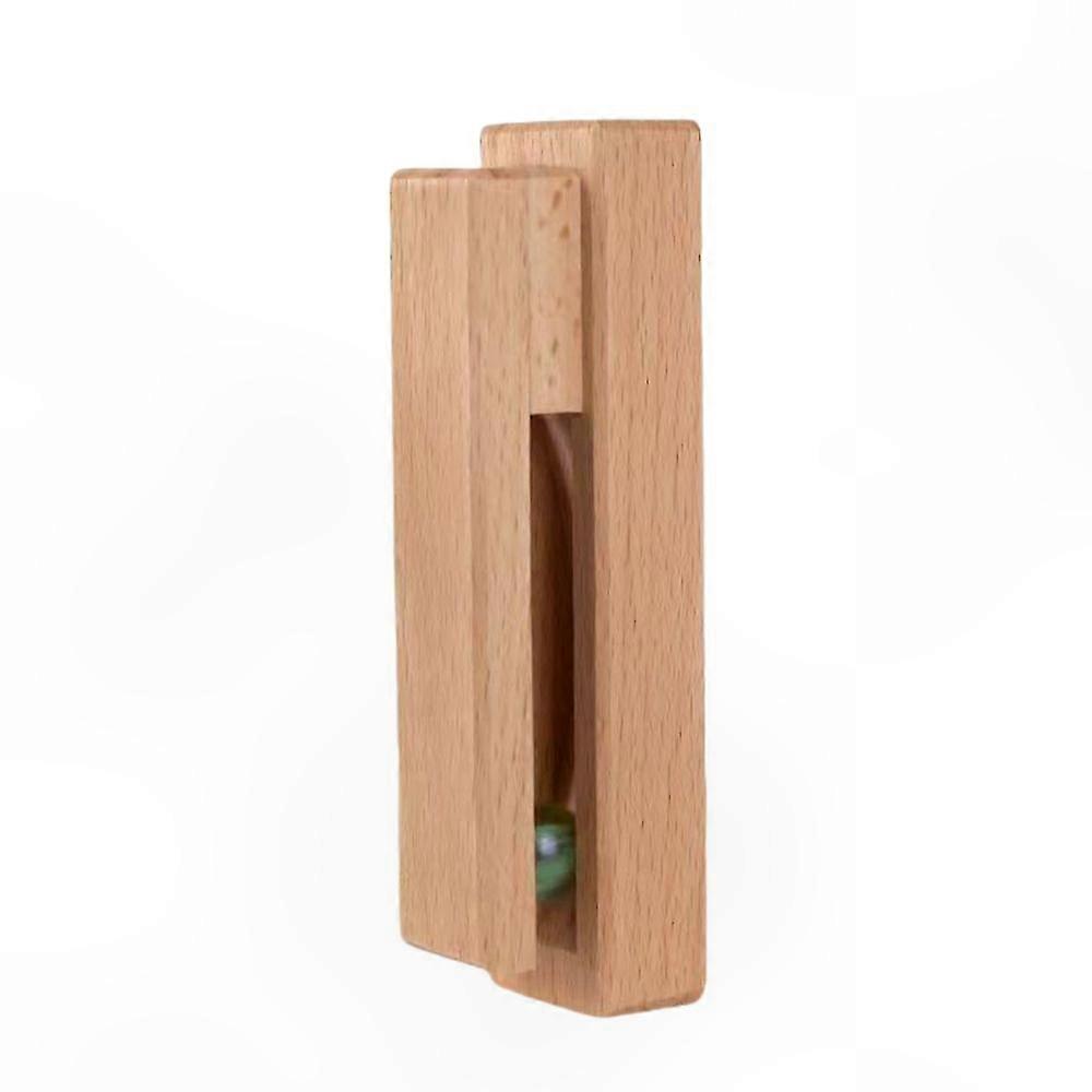 Wall-Mounted Wooden Towel Rack for Bathroom and Bedroom, Marble Slide Design