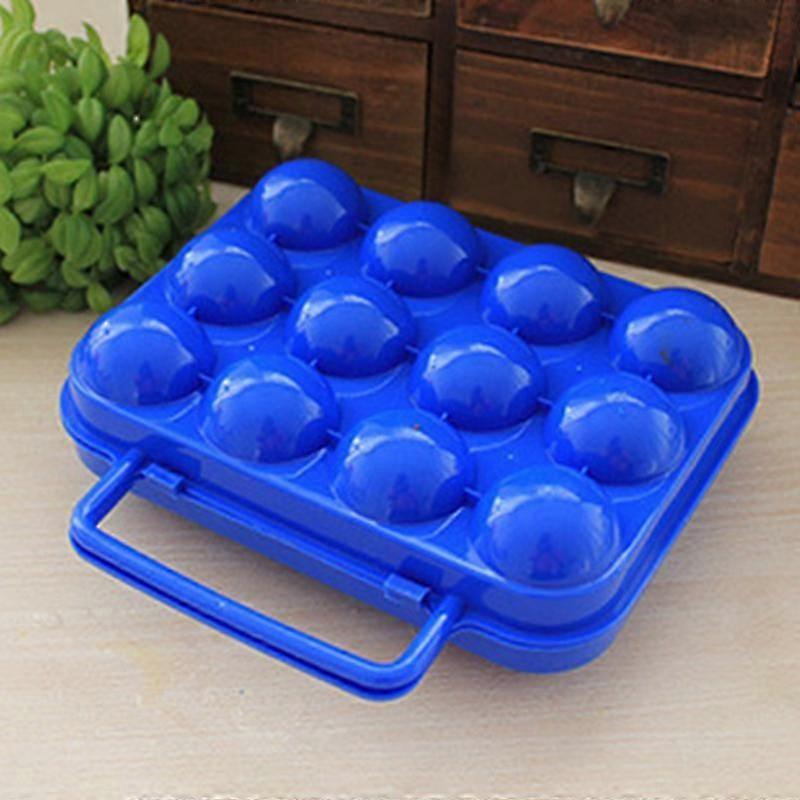 Shockproof Container Egg Carrier Holder Prevent Eggs from Cracking Easy Storage Egg Box for Camping Travel