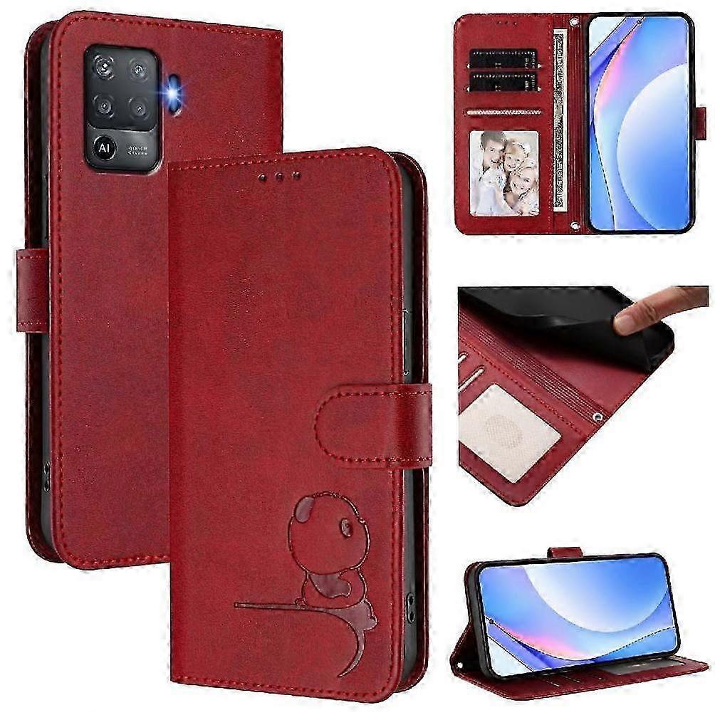 RFID Blocking PU Leather Flip Case with Card Slots, Kickstand & Mag...