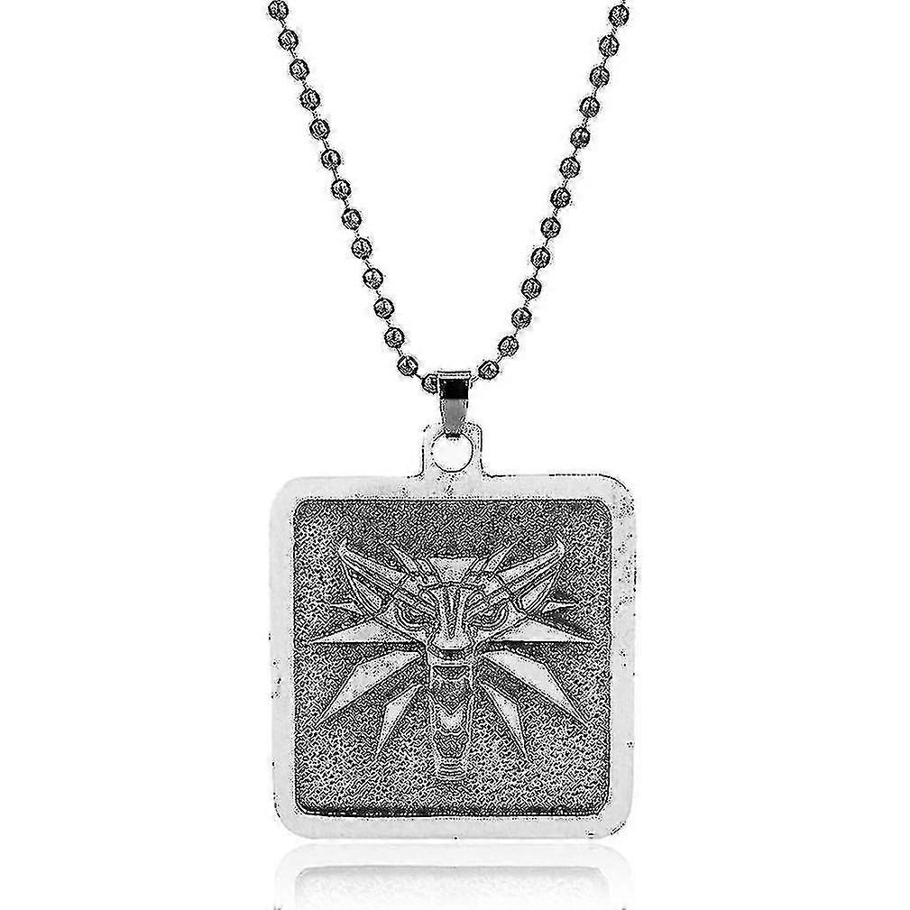 The Witcher 3 Wizard Wolf Head Necklace Pendant