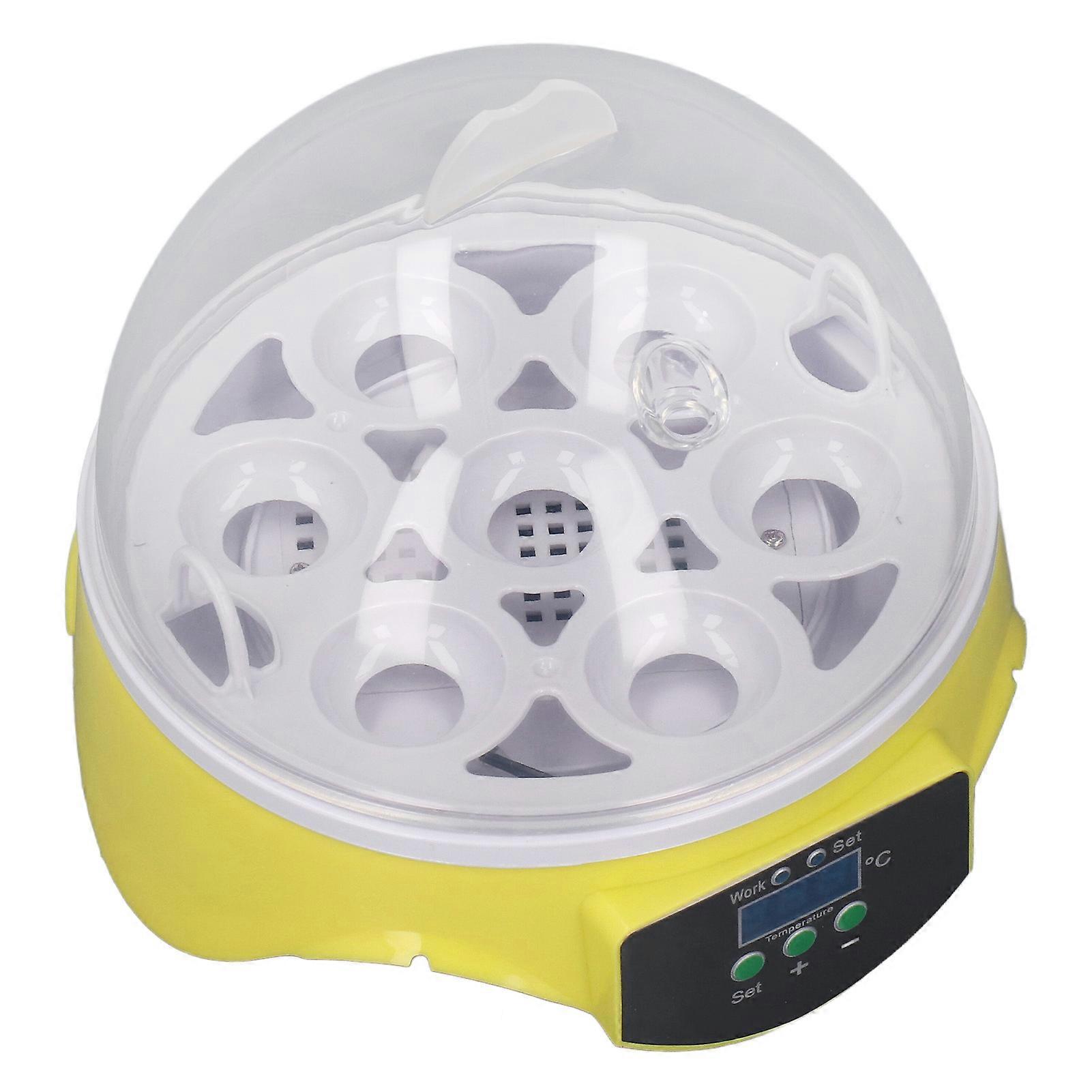 7 Egg Mini Incubator 16.5x16.5x15.5cm ABS US Plug 110V