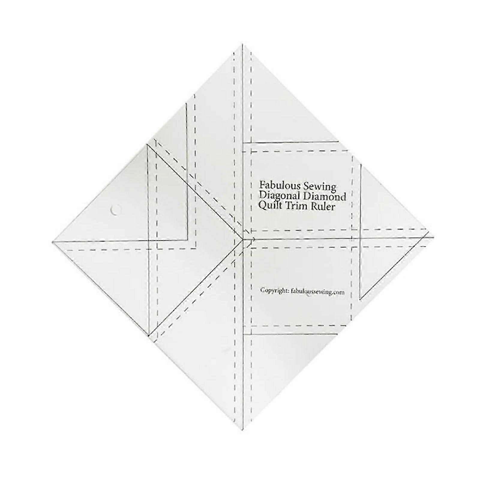 Patchwork & Sewing Multifunctional Ruler - Acrylic Fabric Cutting Ruler for Quilt Making, Ref: 5233