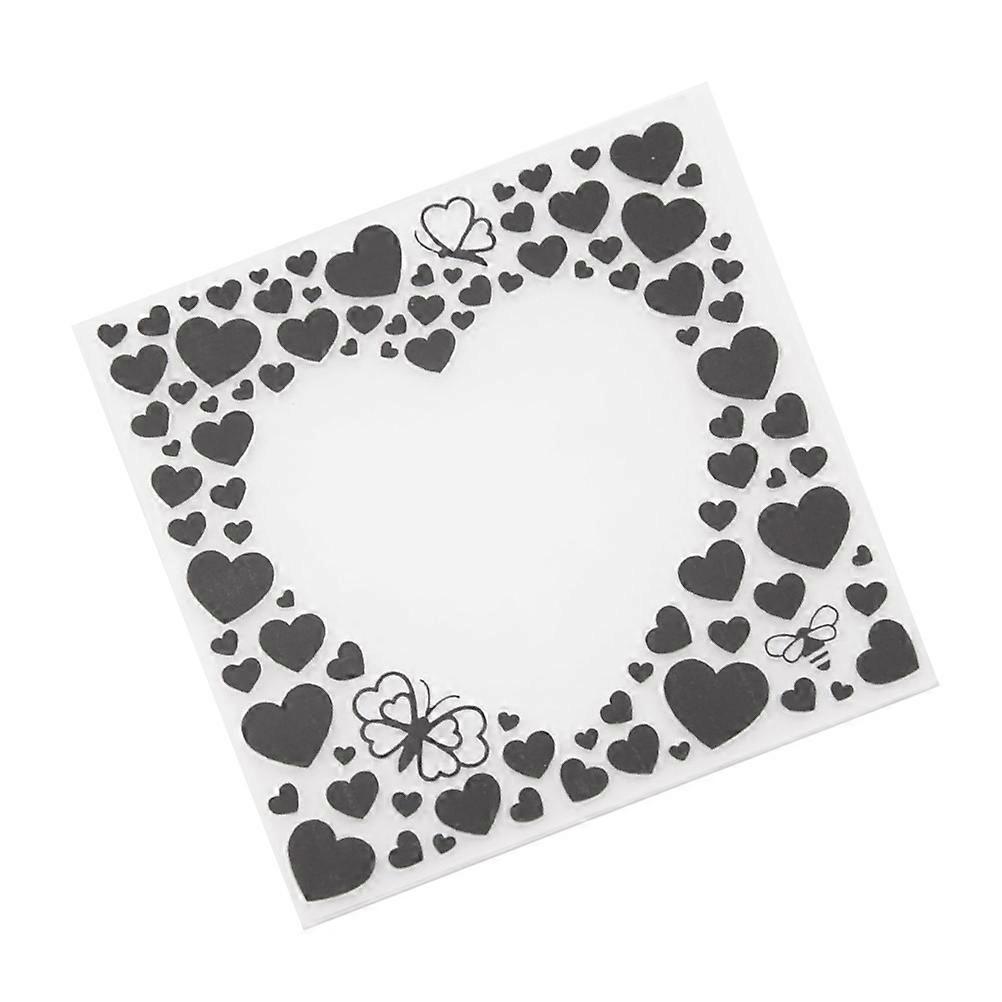 Multi Heart Embossing Template Folder For DIY Craft Projects Album Decoration 1Set