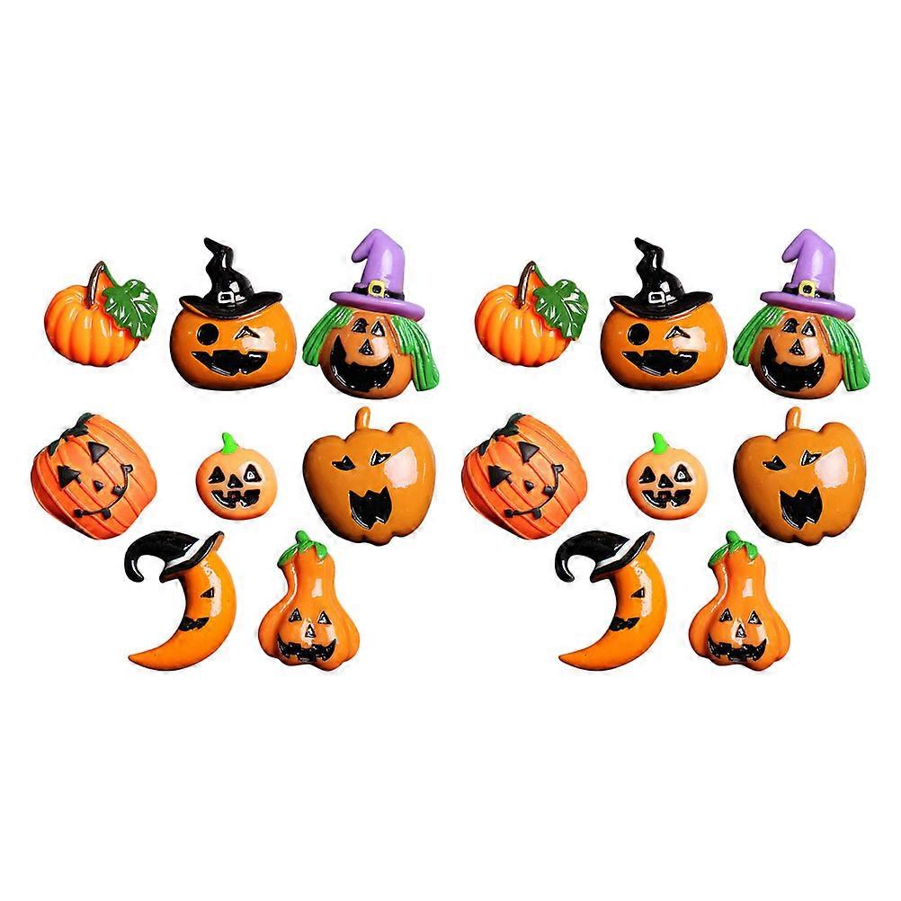Assorted Color 20Pcs Resin Halloween Pendants For Theme Party Decorations And DIY Projects