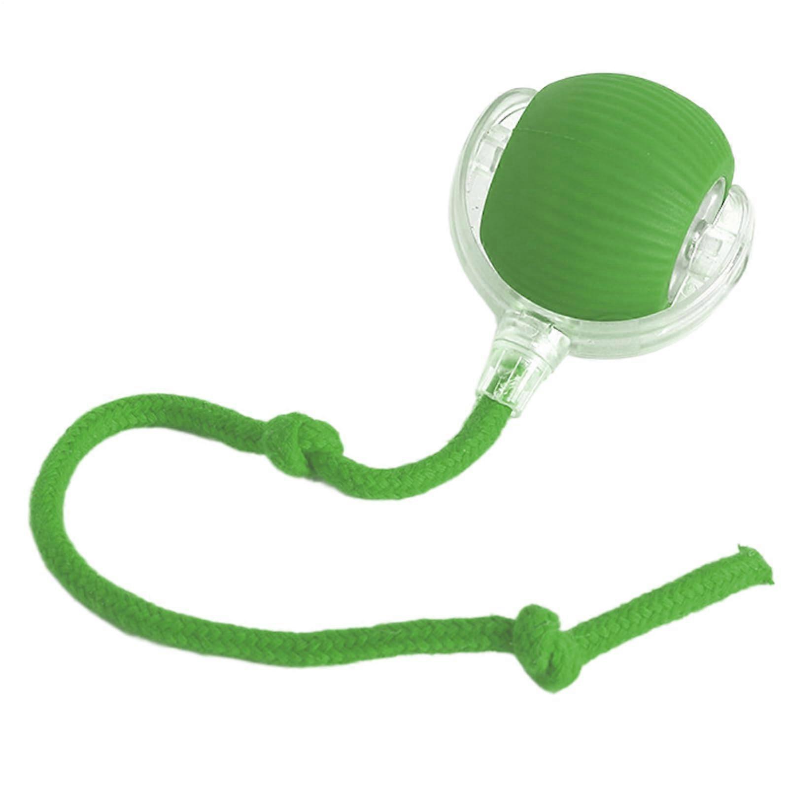 Smart Interactive Cat Toy Ball SelfMoving Ball, Automatic Motion Toy For Indoor Use, Rechargeable LED LightUp Green