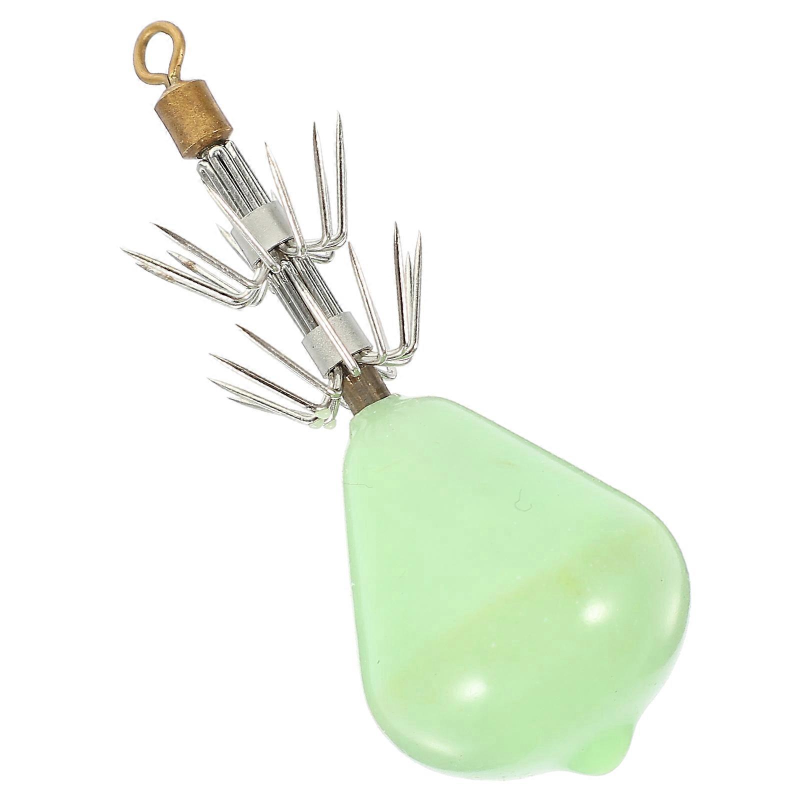 Fishing Lures for Fishing Fluorescent Squid Hook with Glowing Night