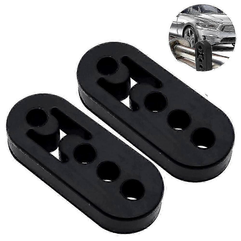 2pcs Car Universal Rubber Exhaust Hanger Bushing Muffler Insulators