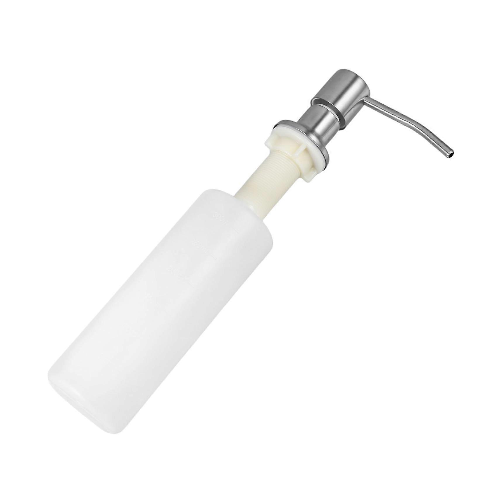 WallMounted Soap Dispenser Stainless Steel Pump Head Refillable Bottle