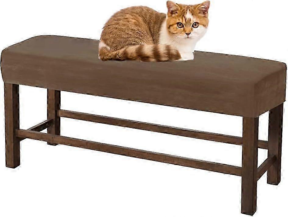 Velvet Dining Room Bench Covers Soft Stretch Spandex Bench Slipcover Bed Bench