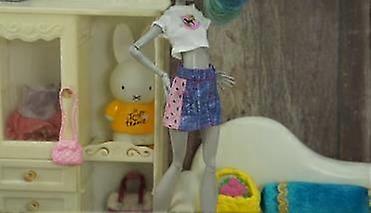 دمية الوحش عالية الجودة للزبدة للفتاة الملابس المصنوعة يدويا لينة عارضة الزي الزبدة مجموعة الملابس لعبة 30 سم 3 قطع