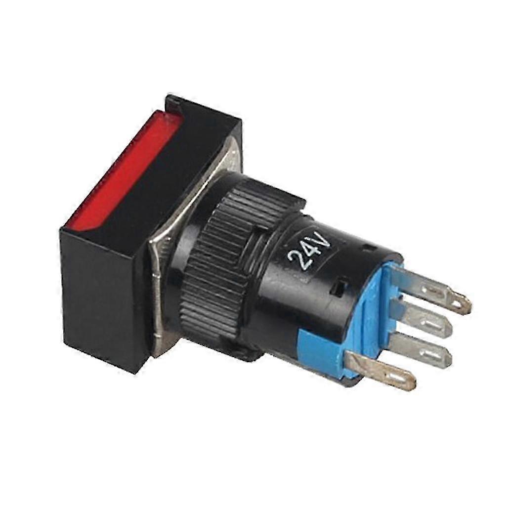 16mm Rectangle Self- Push Button Electric Circuit Switch 250V 3A