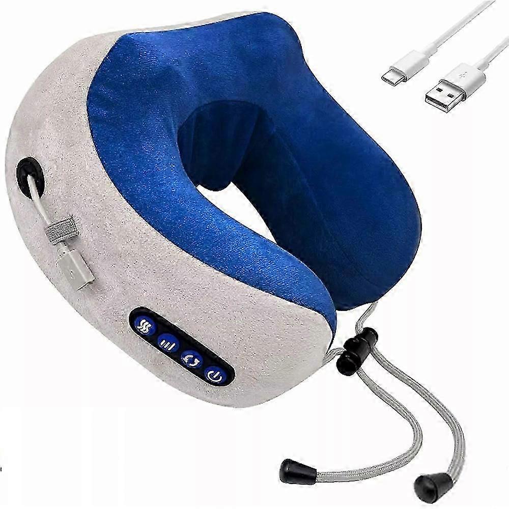 Ztech Massage Pillow, Electric Neck Massager, Portable Heated Kneading Massager