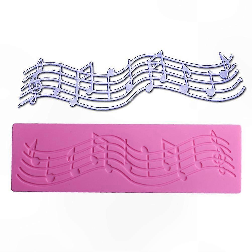 Silicone Music Note Lace Mold for Fondant and Cake Decorating