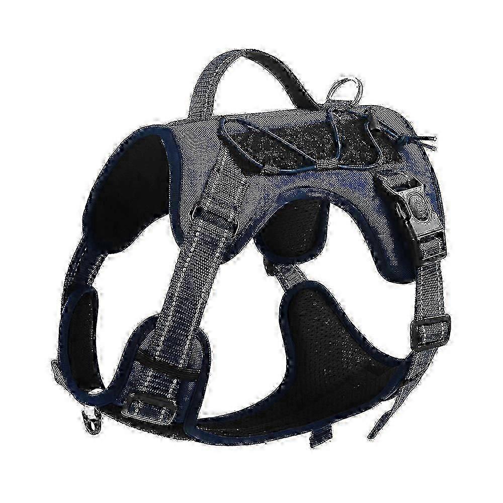 Large Dog Tactical Vest Harness with Explosion-Proof Reflective Straps for Breeds Like Labrador and Greyhound