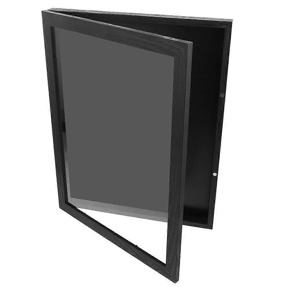 Shirt Display Frame: Wooden Sports Uniform Case Shadow Box Frame for Basketball Football Baseball Shirts - Display Box for Memorabilia and Collectible