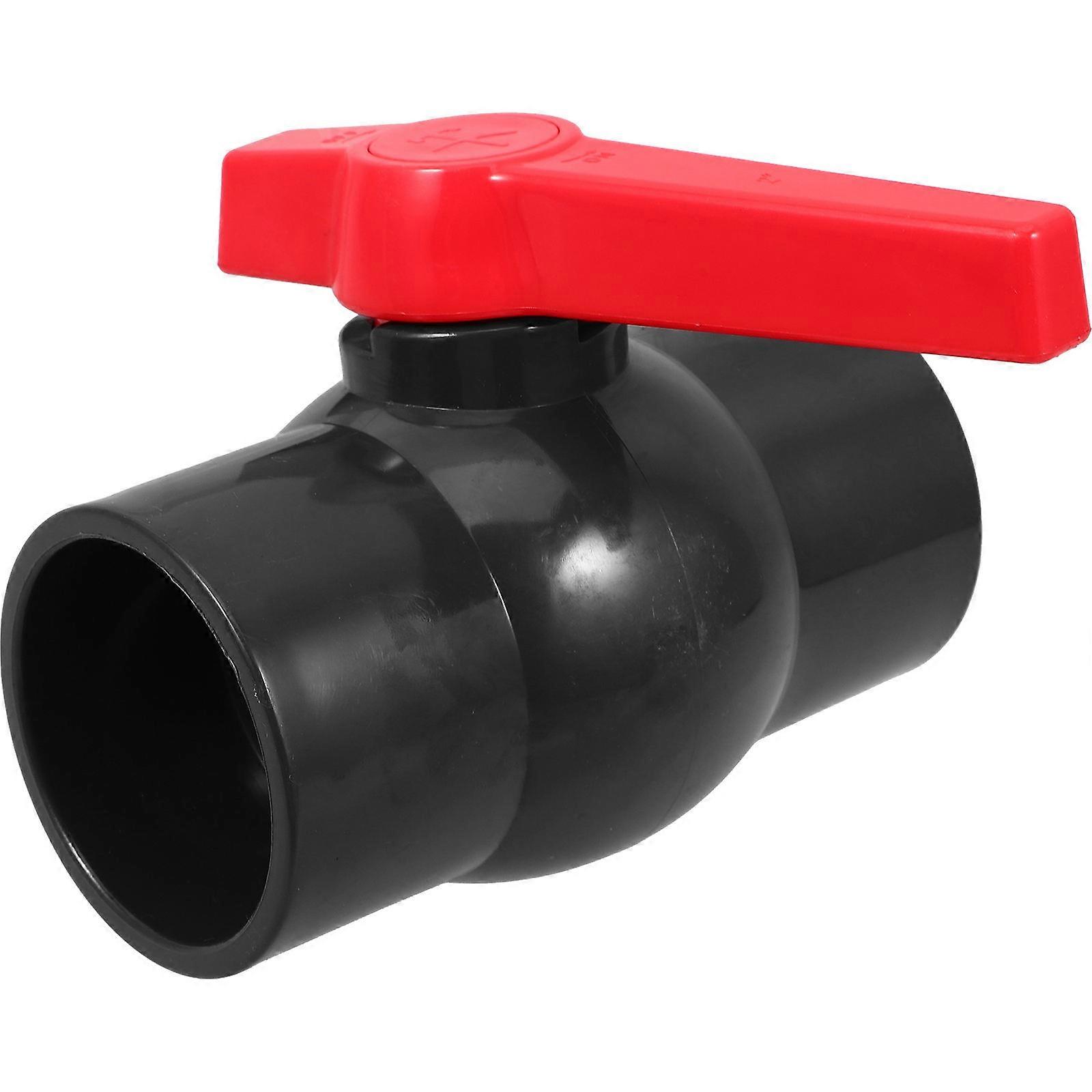 PVC Plumbing Fittings Shut Off Valve for Water Flow Control 3Pcs Pipe Connector