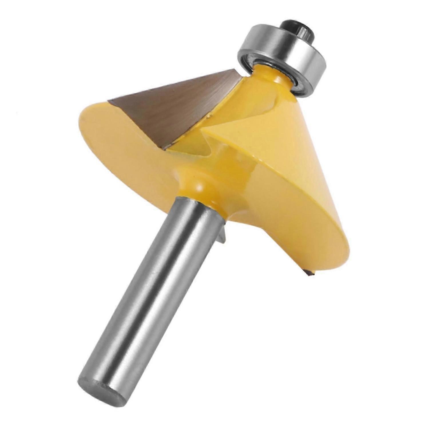 1Pc 8Mm Shank Duży 45 stopni Fafer & Bevel Edging Router Bit Narzędzie do cięcia drewna Router do obróbki drewna B