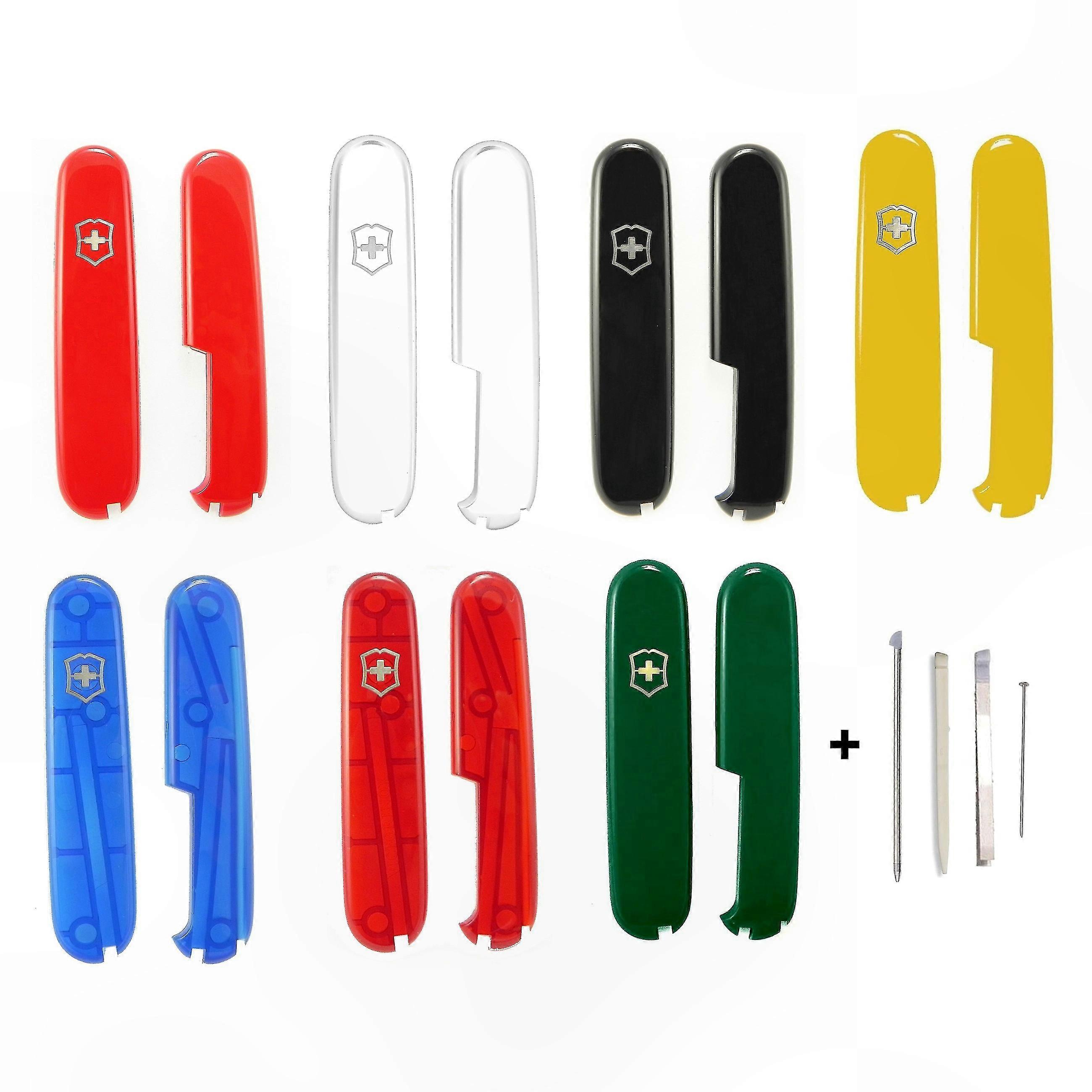 Genuine 91mm Swiss Army Knife Scales Plus Handle Kit with Spares Tweezer Toothpick Pin