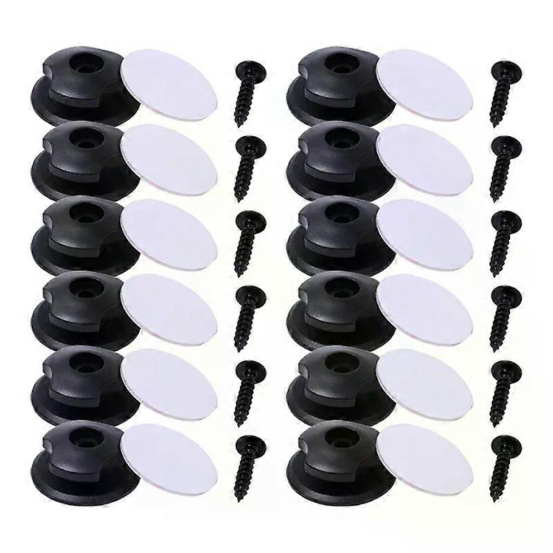 Car Storage Mesh Bag Fixing Hook Automotive Trunk Luggage Net Hooks Rain Cloth Fastener Cargo Net Hook with Screw Adhesive Tape