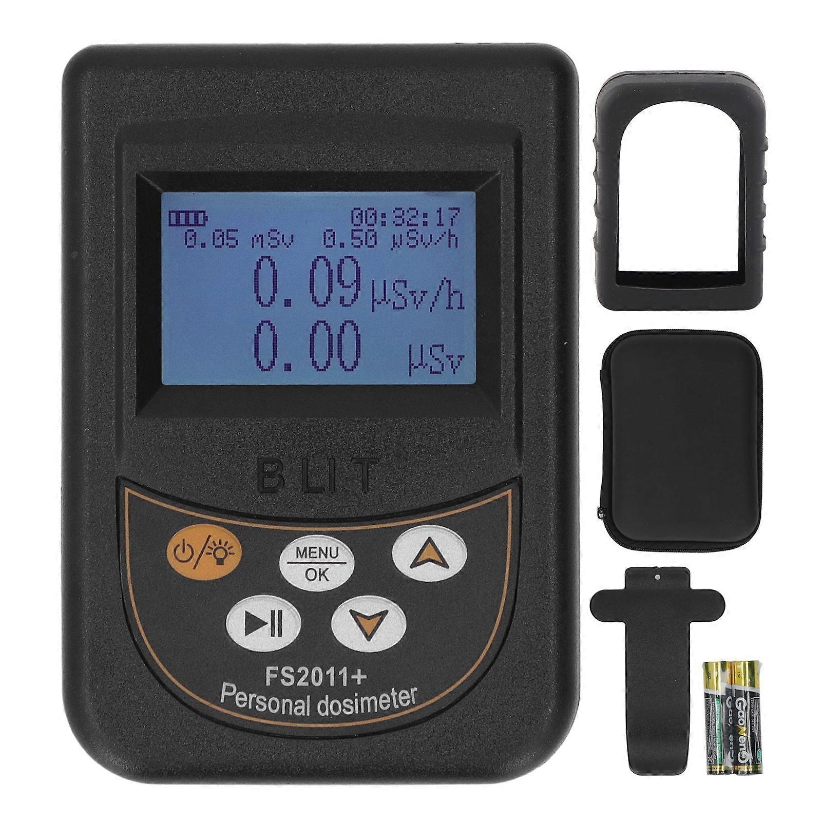 FS2011+ Nuclear Radiation Detector with Battery Handheld Radioactive Ray Monitor Geiger Counter